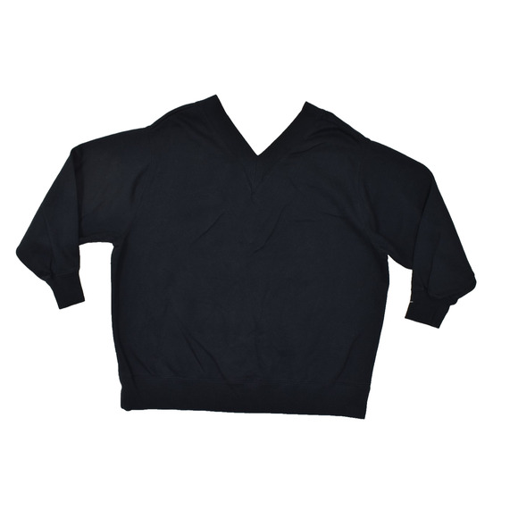 Nike Black Pullover V-Neck Pullover Sweater Plus Size 1X Cotton Blend - Picture 1 of 8